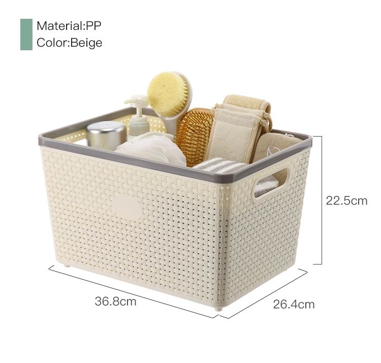 Large Capacity Bathroom Portable Storage Box Kids Organizer Plastic Toy Storage Basket with Wheels