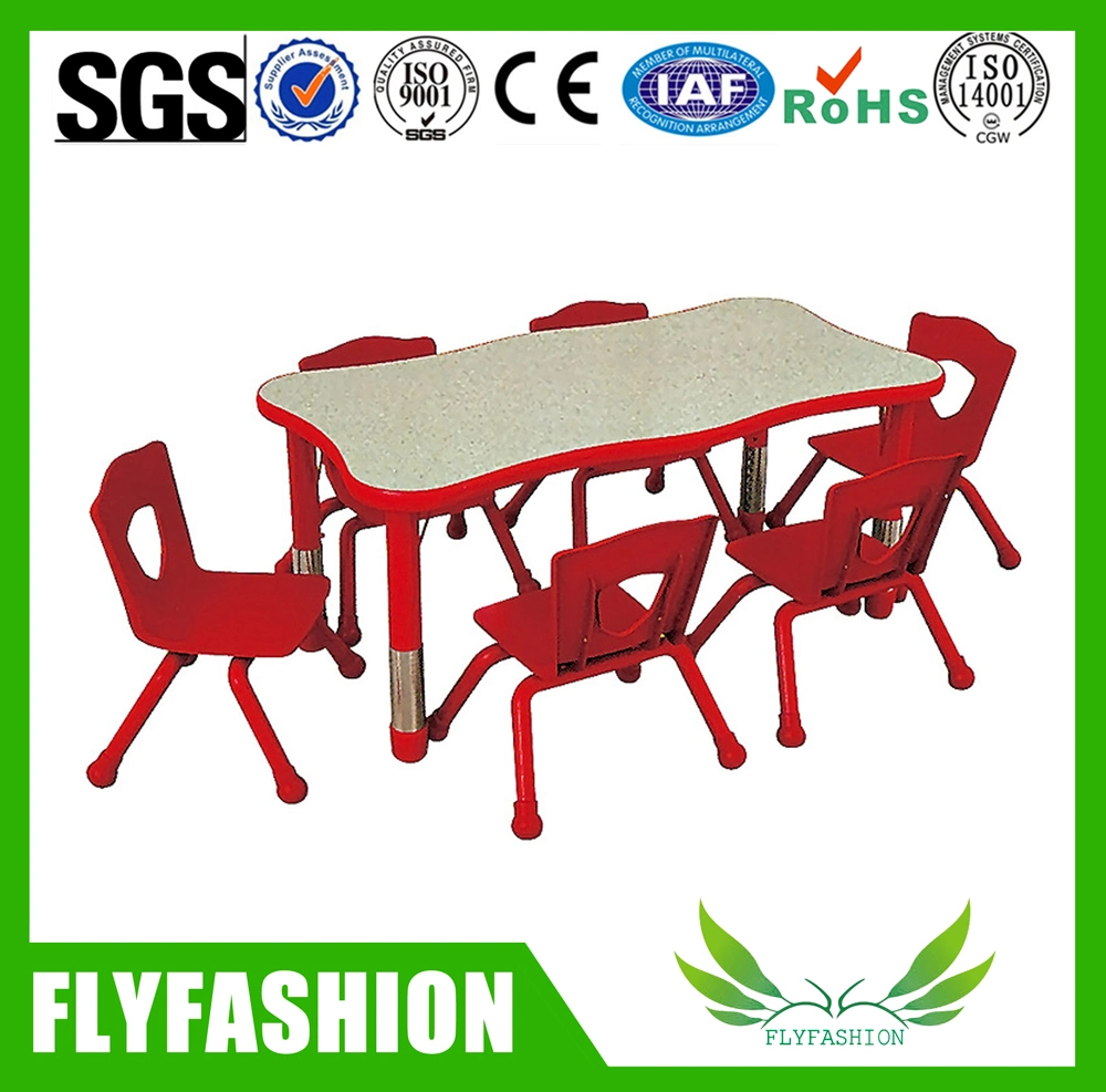 Children Furniture Study Table and Plastic Chairs for Kids (KF-01)