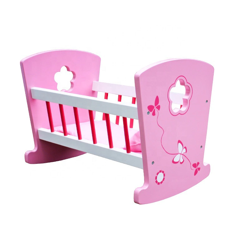 Handmade Wooden Doll Furniture Bunk Bed for Twin Fits 18 Inch Toy with Ladder