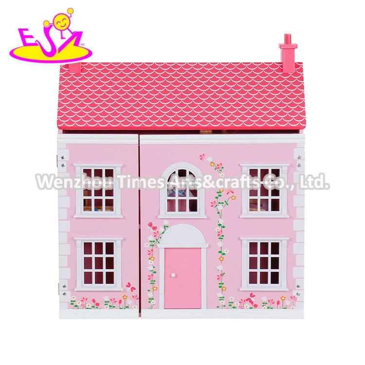 New Hottest Blue Wooden Georgian Dolls House Kits for Children W06A419
