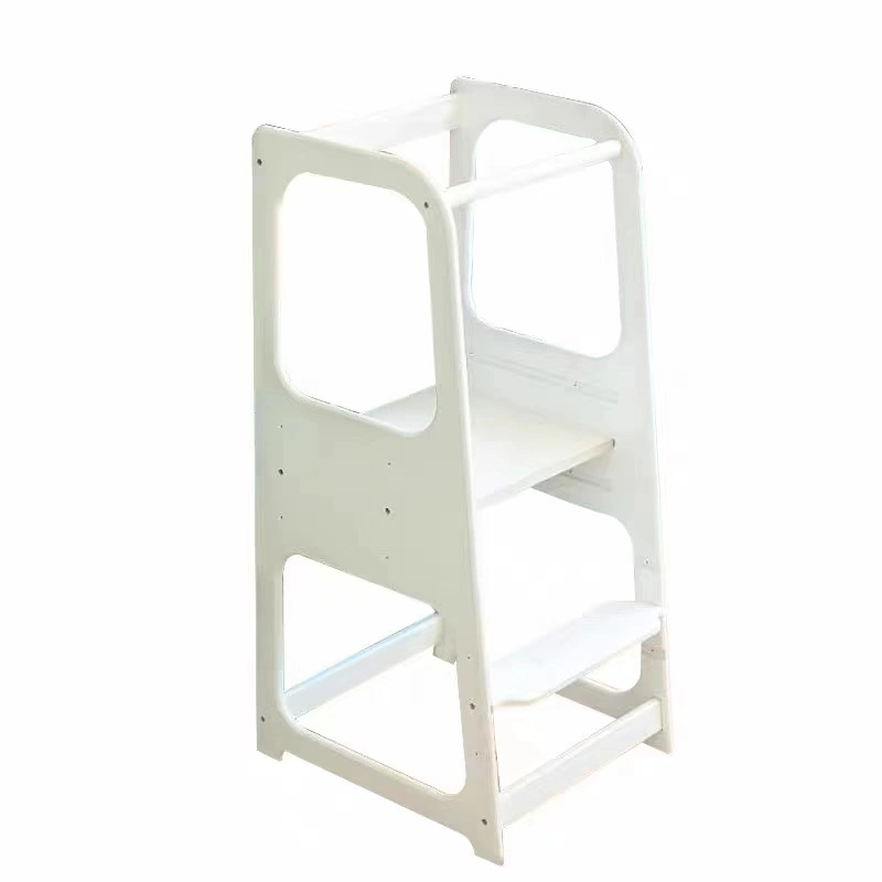 Wholesale Convertible Various Nontoxic Safety Folding White Kids Learning Tower Wooden Kitchen Helper Step Stool