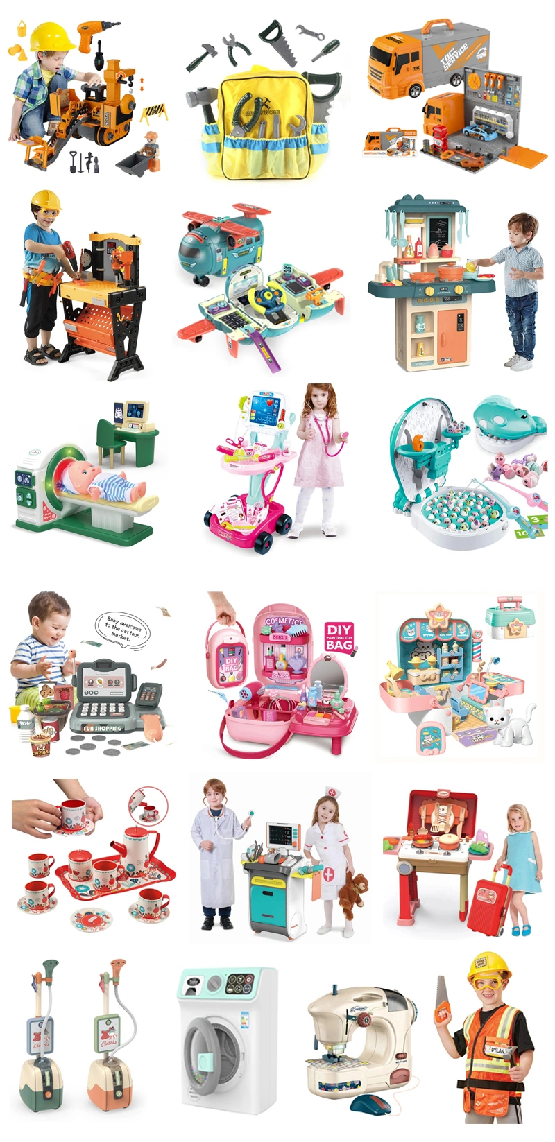 Wholesale Kids Intellectual Educational Baby Toy Doll Jigsaw Puzzle Die Cast Car Promotional Gift Remote Control RC Car Children Toy Plastic Educational Toy