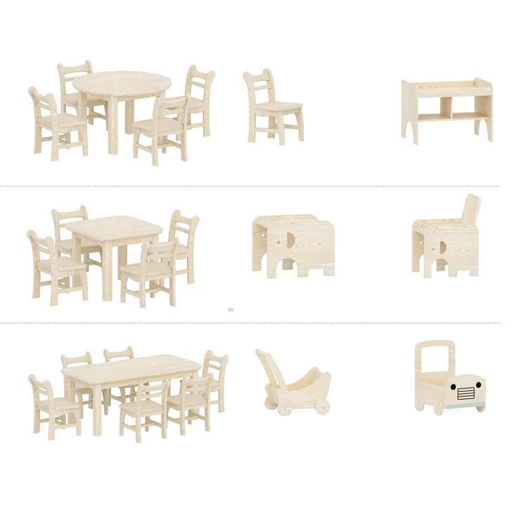 Childhood Ranch Series Designs Kindergarten Preschool Daycare Wholesale Plastic Kids School Furniture