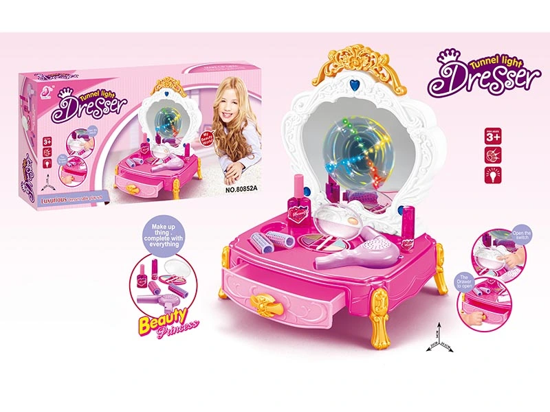 Luxury Pretend Play Toy Kids Makeup Toys Dressing Table for Girl