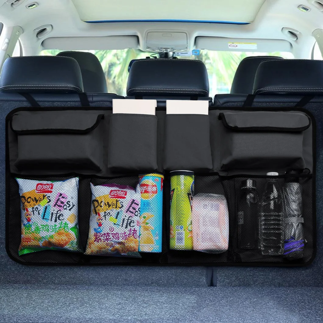 Car Storage Organizer Multi Hanging Nets Pocket Multi-Pocket Backseat Car Back Seat Organizer for Kid