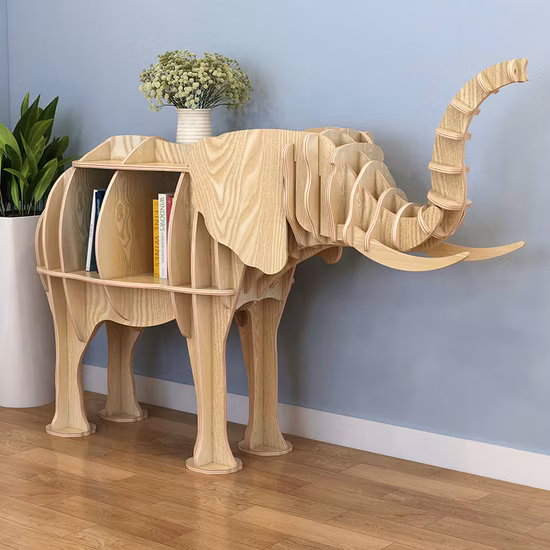 Portable Children Bookcase, Wooden Bookshelf, Colorful Kids Book Shelf for Kids