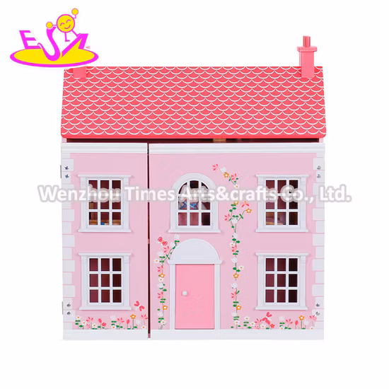 New Hottest Blue Wooden Georgian Dolls House Kits for Children W06A419