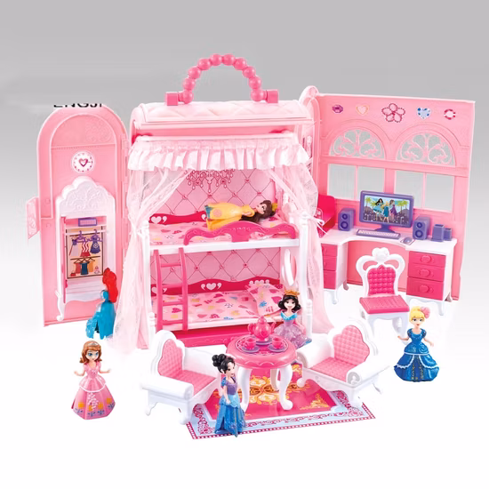 High Quality Villa Toy Set Pretend Big Doll House for Girl DIY Doll House for Girl