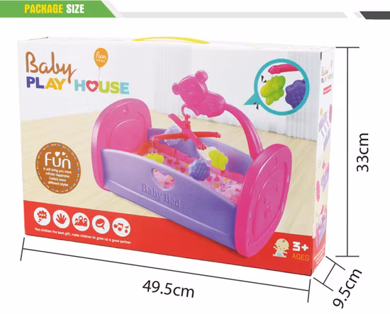 10295472 Baby Crib Bed for Baby Dolls Cradle Toy