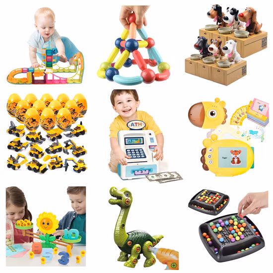 Wholesale Kids Intellectual Educational Baby Toy Doll Jigsaw Puzzle Die Cast Car Promotional Gift Remote Control RC Car Children Toy Plastic Educational Toy